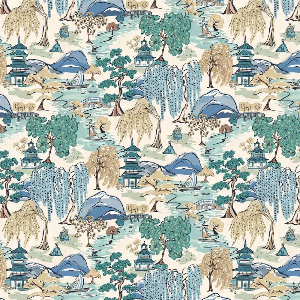 Oka Wallpaper - Indigo - Ohpopsi - HAN50103W - Premier Wallcovering