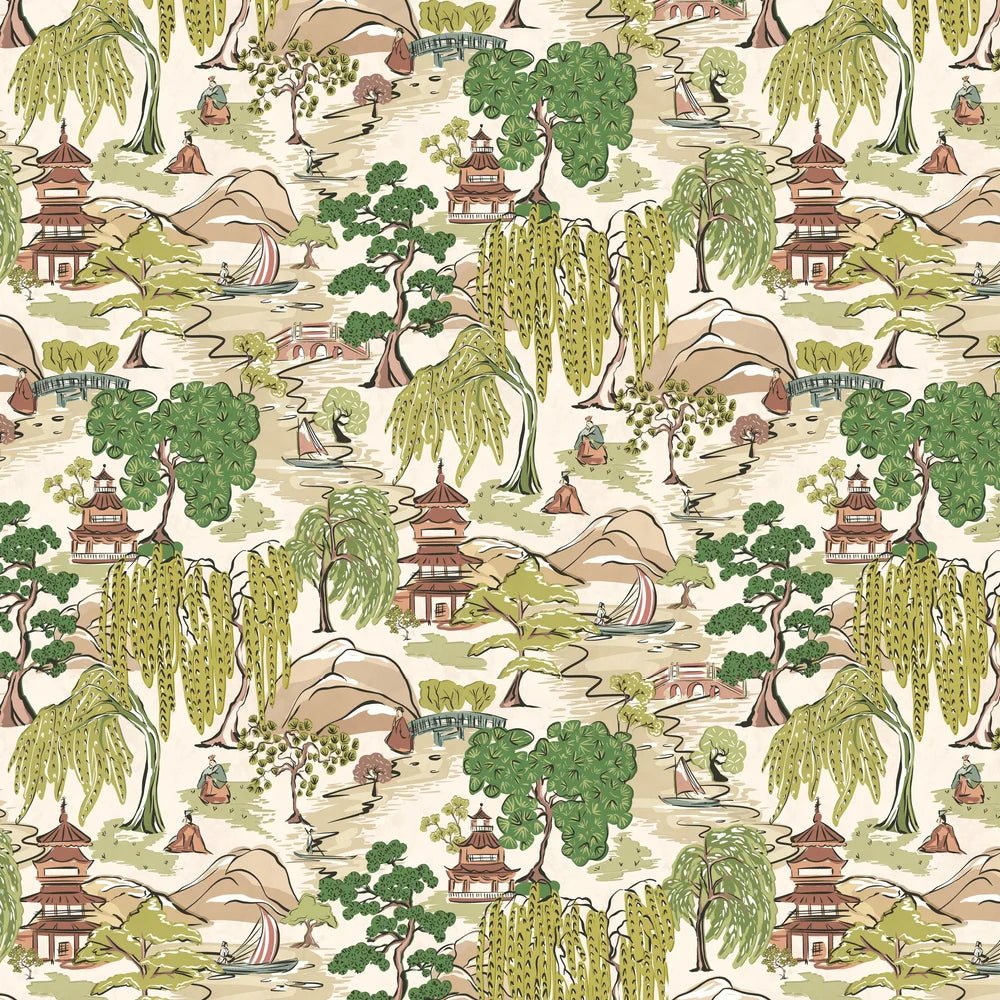 Oka Wallpaper - Evergreen - Ohpopsi - HAN50102W - Premier Wallcovering