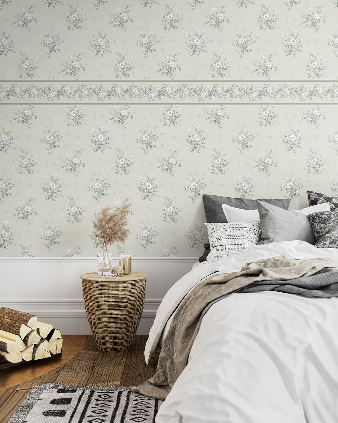 Olivia Bård Wallpaper - Gray - Midbec - 116039 - Premier Wallcovering