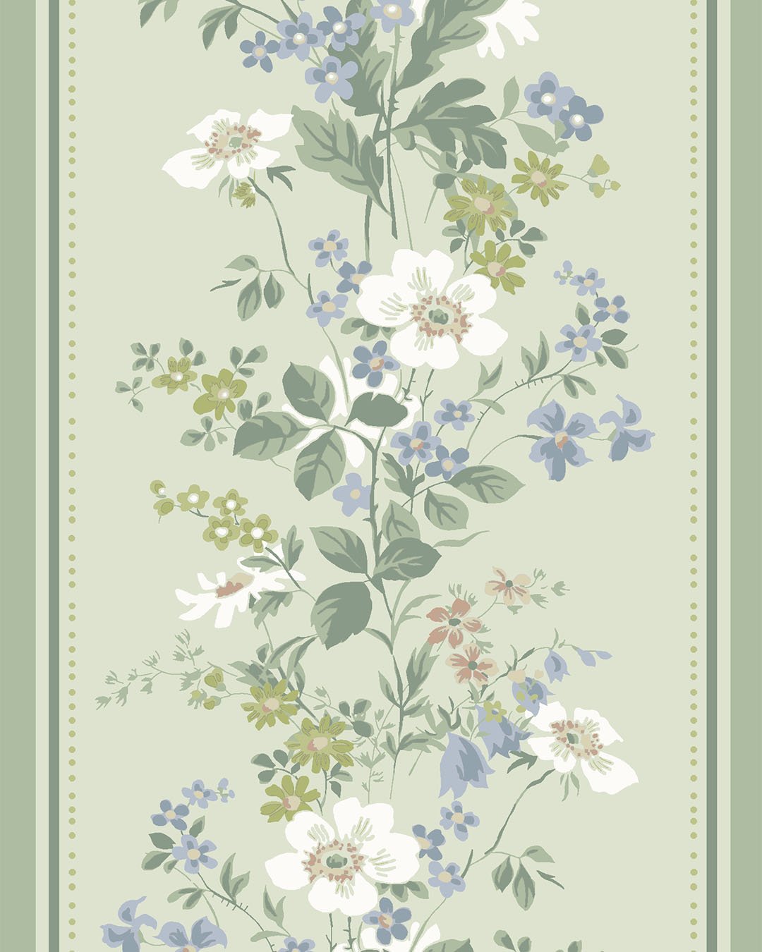 Olivia Bård Wallpaper - Green - Midbec - 116040 - Premier Wallcovering