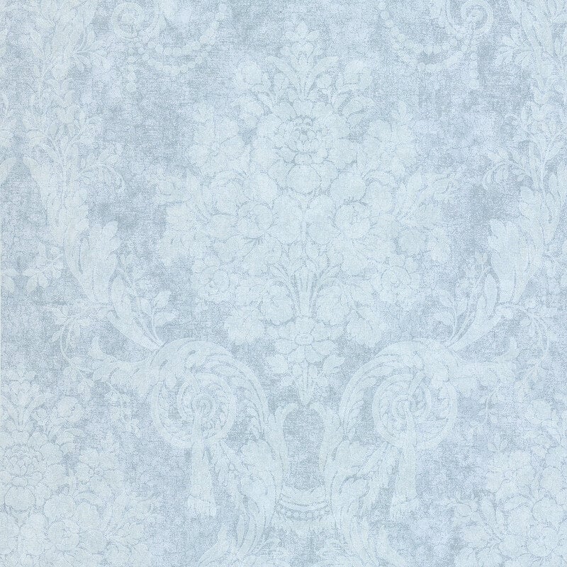 Olivia Damask Wallpaper - Blue - SK Filson - DE41435 - Premier Wallcovering