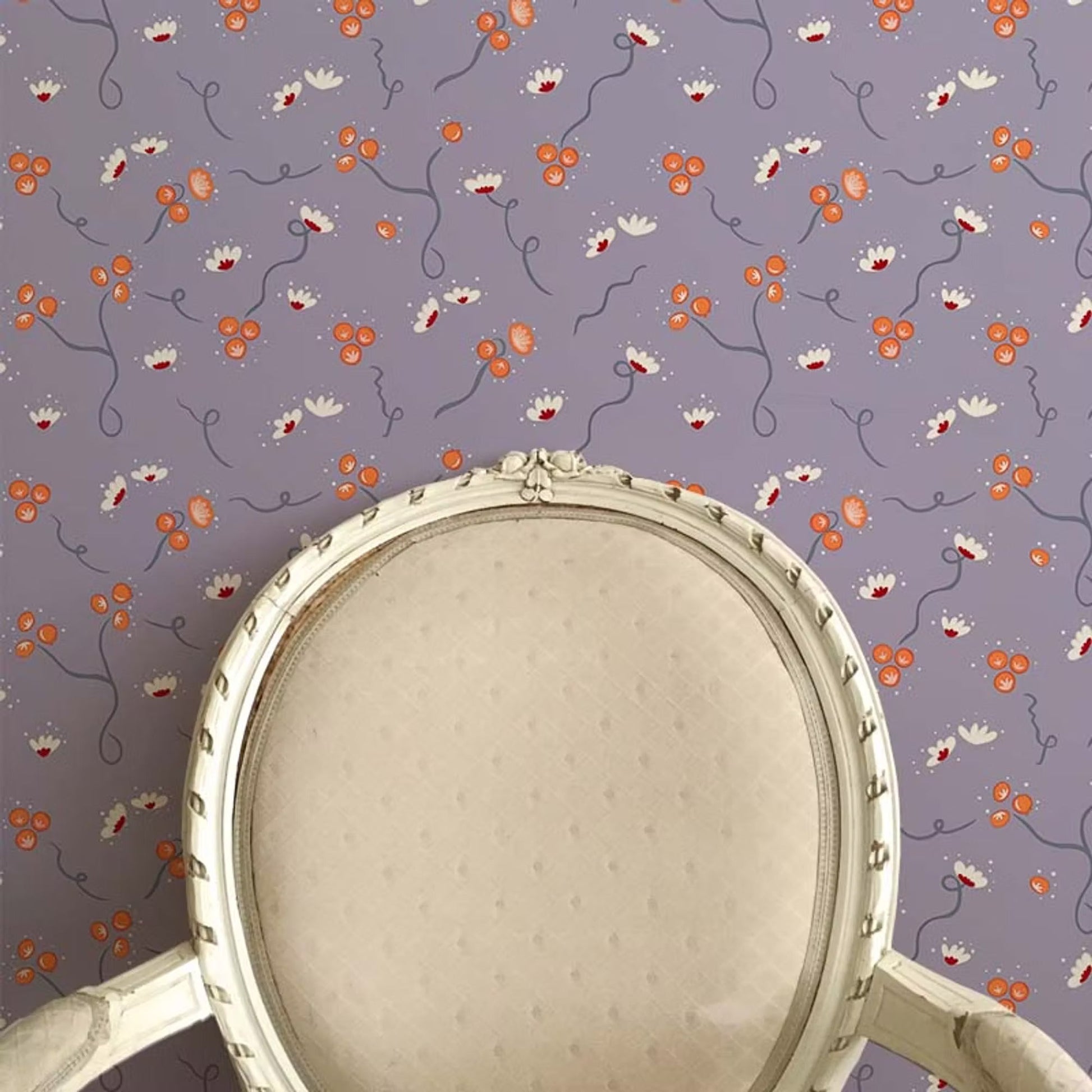 Olivia Wallpaper - Lilac - Ottoline - W/OL/101/3 - Premier Wallcovering