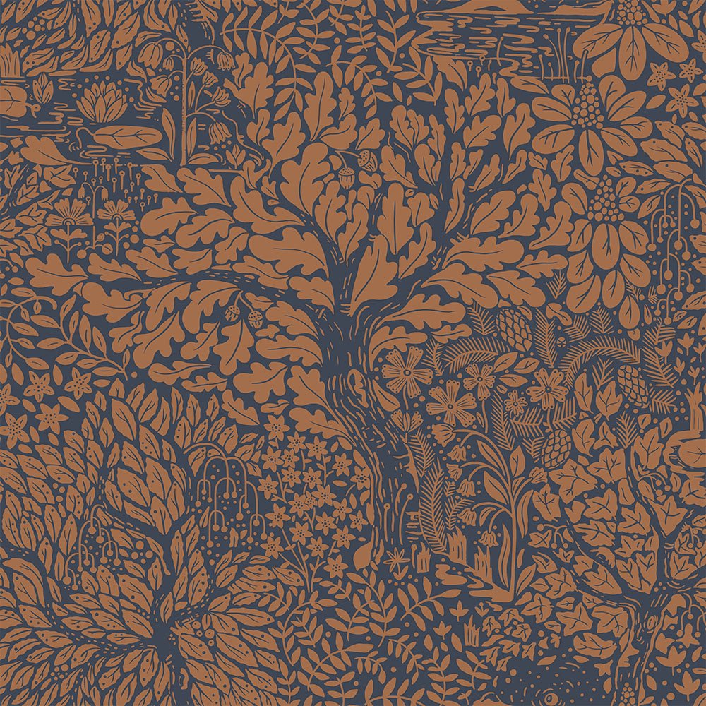 Olle Wallpaper - Brown - Midbec - 83106 - Premier Wallcovering