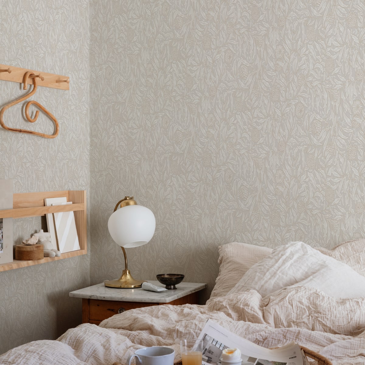Olof Wallpaper - Sandstone - Sandberg - S10203 - Premier Wallcovering