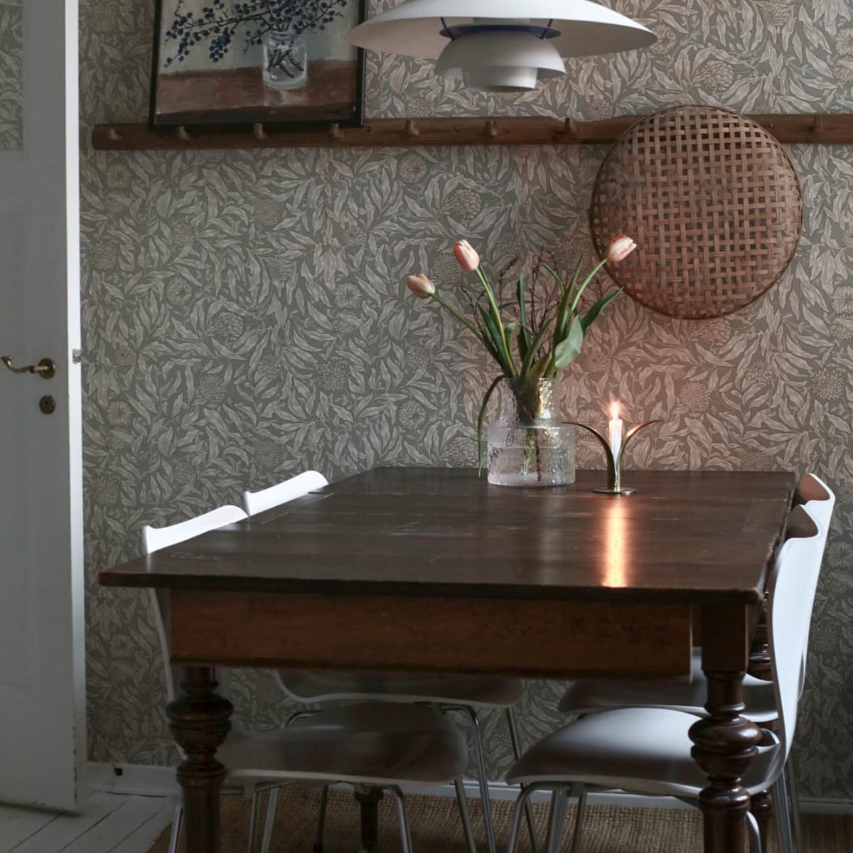 Olof Wallpaper - Sage Green - Sandberg - S10204 - Premier Wallcovering