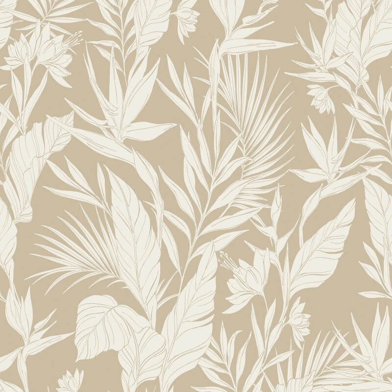 Omaru Lucia Forest Metallic Wallpaper - Beige - Grandeco - A71101 - Premier Wallcovering