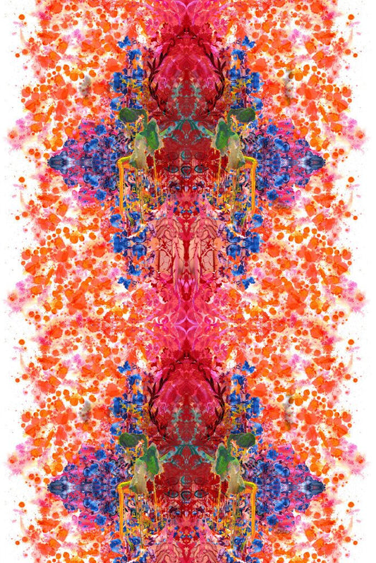 Omni Splatt Fabric - Orange - Timorous Beasties - DIGI/OMS/1297/01 - Premier Wallcovering