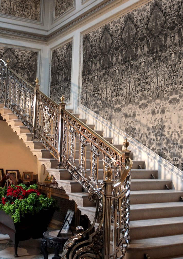 Omni Splatt Wallpaper - Grey - Timorous Beasties - ROR/OMS/OBRN/02 - Premier Wallcovering