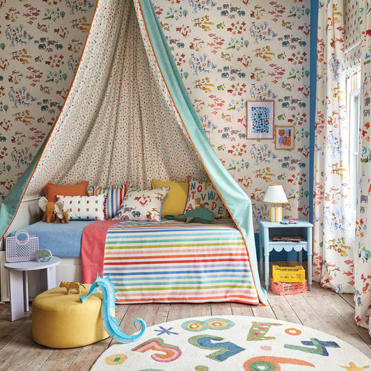 One, Two, Three Wallpaper - Multi - Villa Nova - W642/01 - Premier Wallcovering