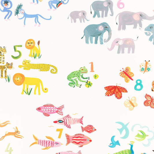 One, Two, Three Wallpaper - Multi - Villa Nova - W642/01 - Premier Wallcovering