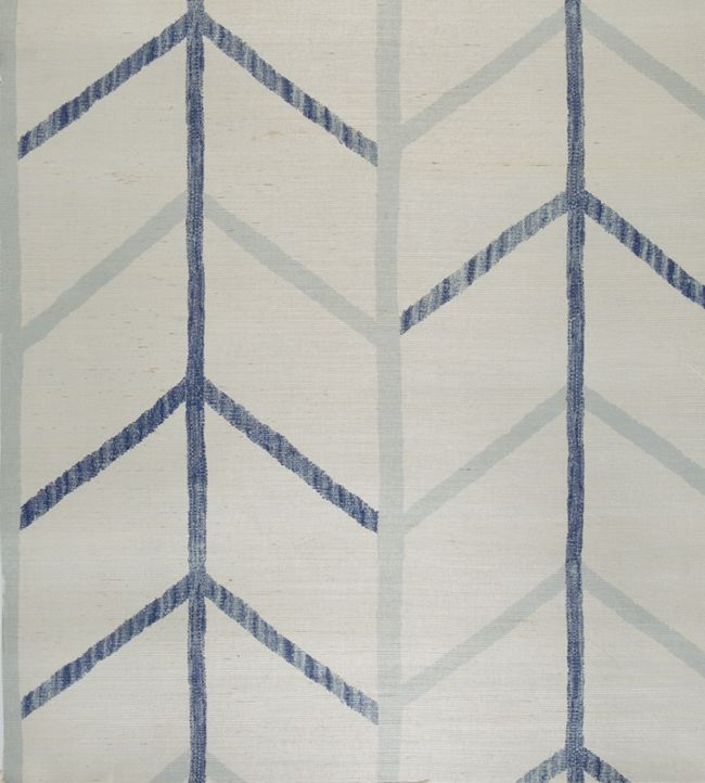 One Way Grass Cloth Wallpaper - Cobalt - Christopher Farr Cloth - CFW101 - 02 - Premier Wallcovering