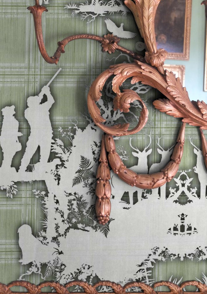 Open Season Wallpaper - Sage - Timorous Beasties - TB/OPSE/MICA/04 - Premier Wallcovering