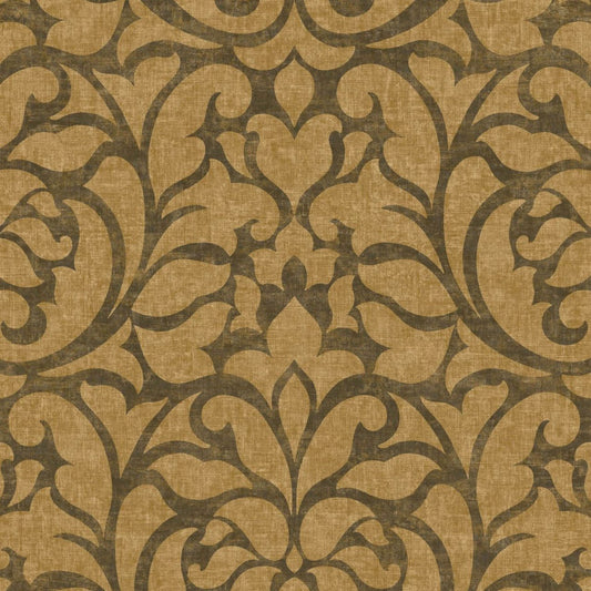 Opera Vienne Wallpaper - Ocre - Casadeco - 87342721 - Premier Wallcovering