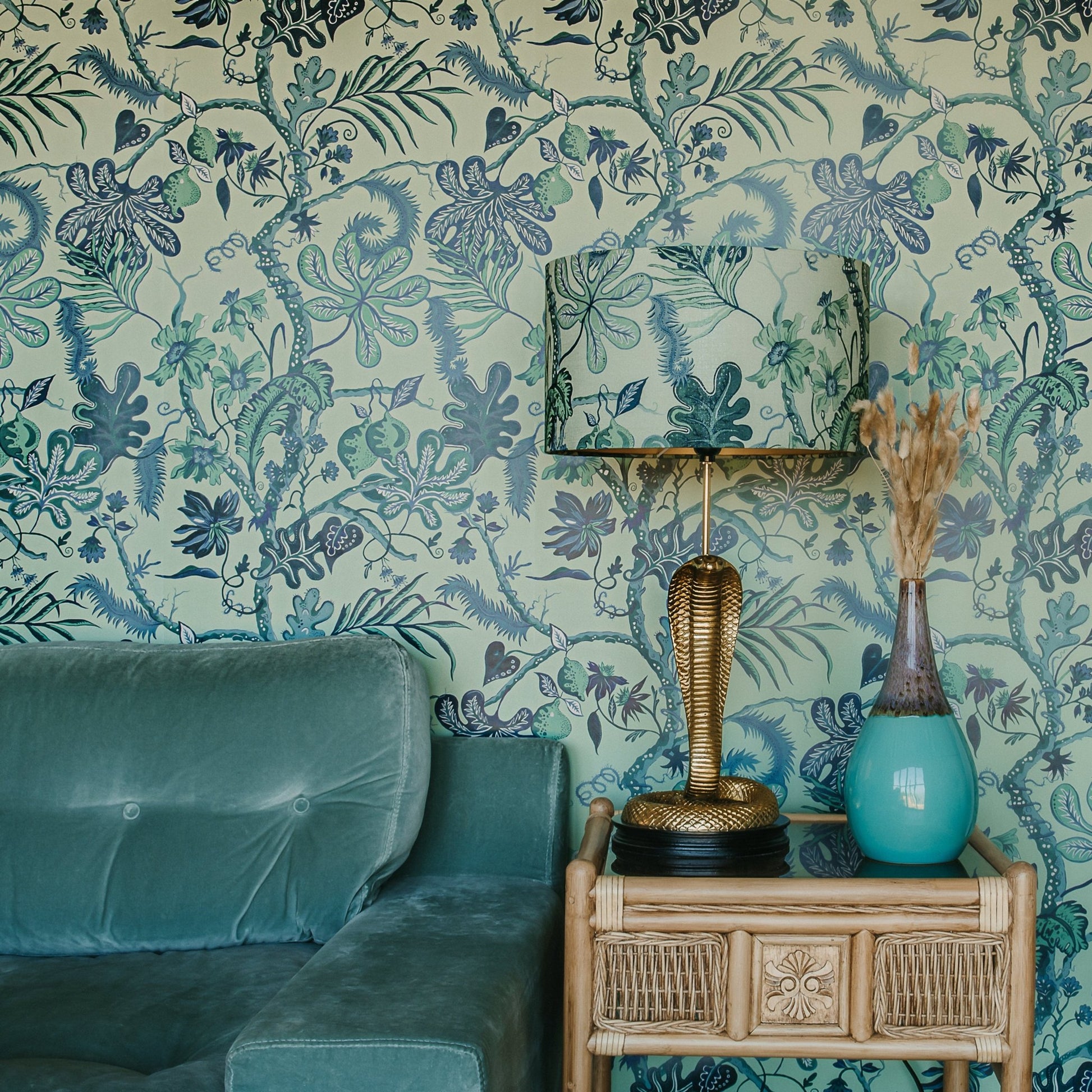 Ophelia Wallpaper - Mint-Green - Wear The Walls - OPMG894152 - Premier Wallcovering