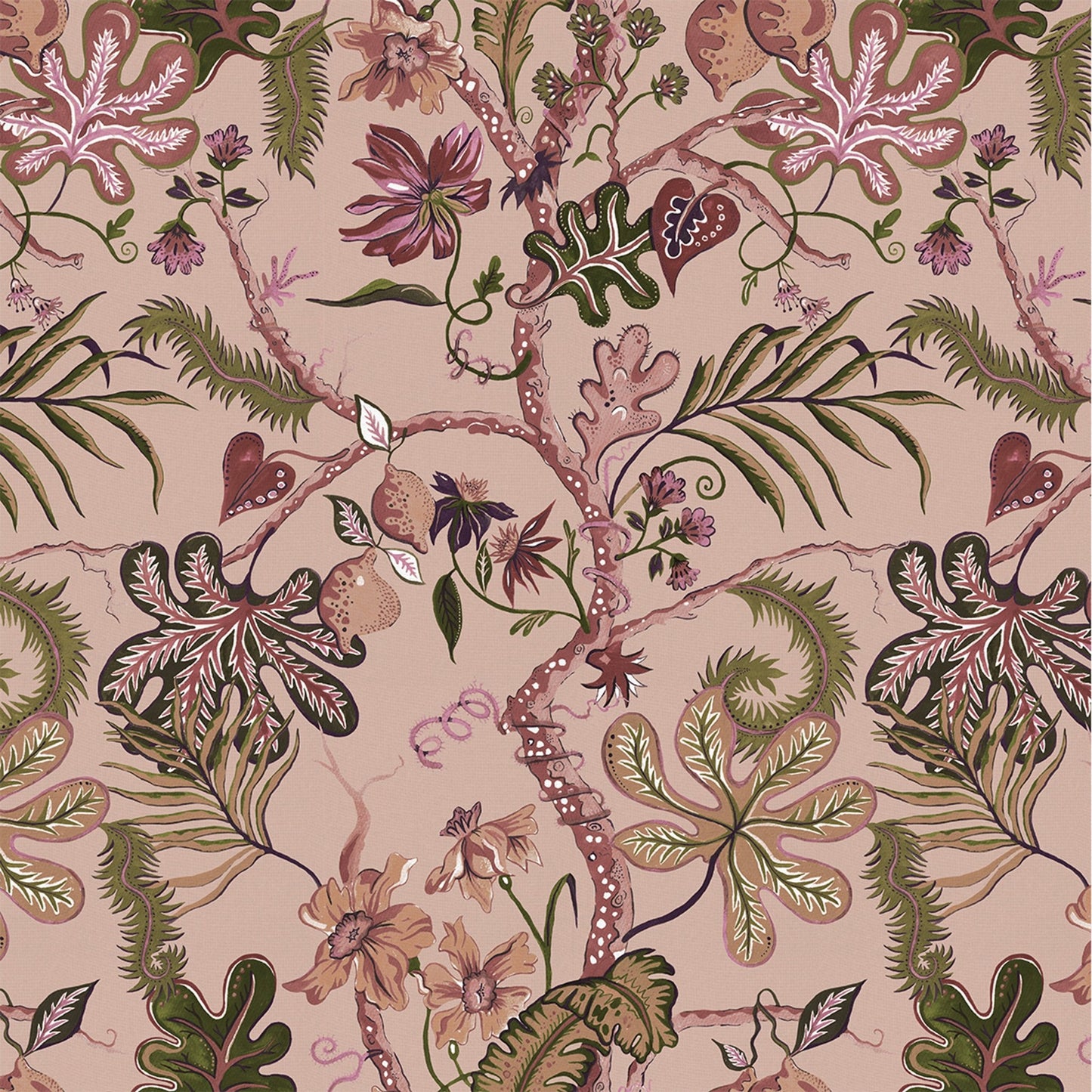 Ophelia Wallpaper - Blush-Pink - Wear The Walls - OPBP894152 - Premier Wallcovering