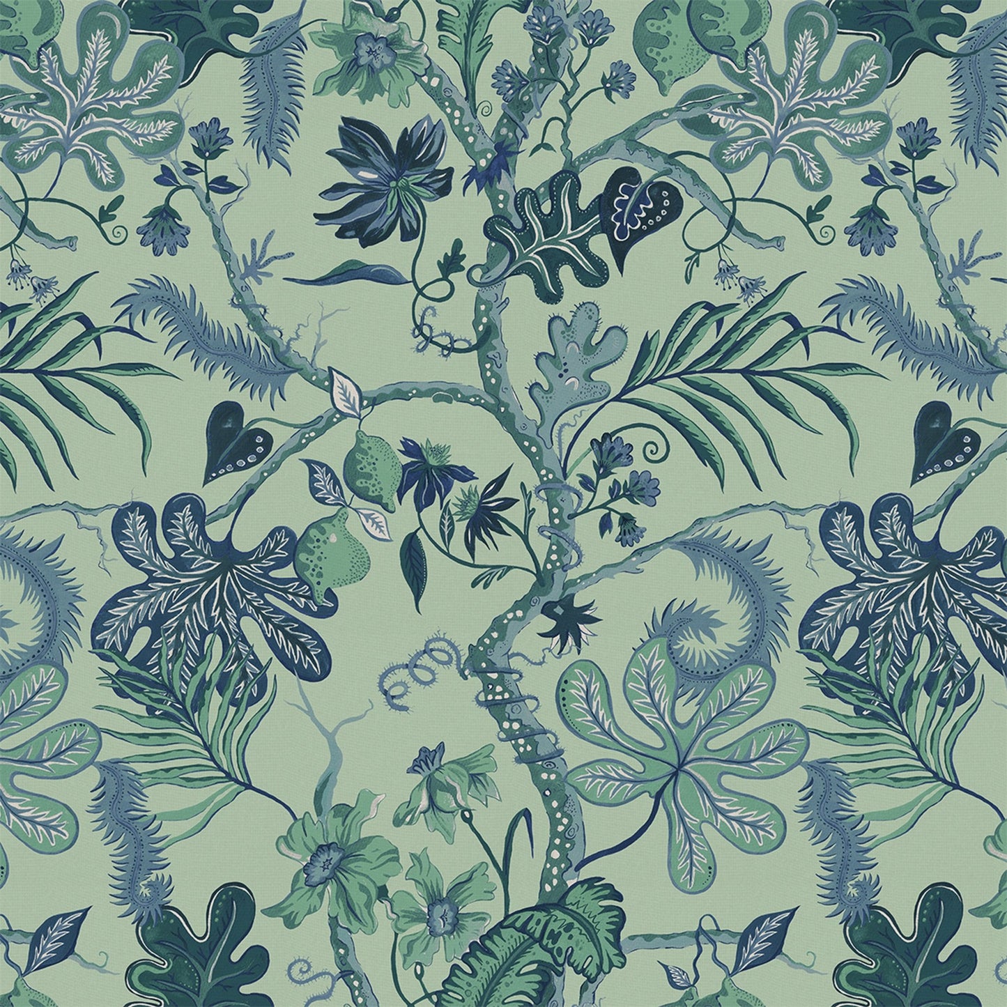 Ophelia Wallpaper - Mint-Green - Wear The Walls - OPMG894152 - Premier Wallcovering
