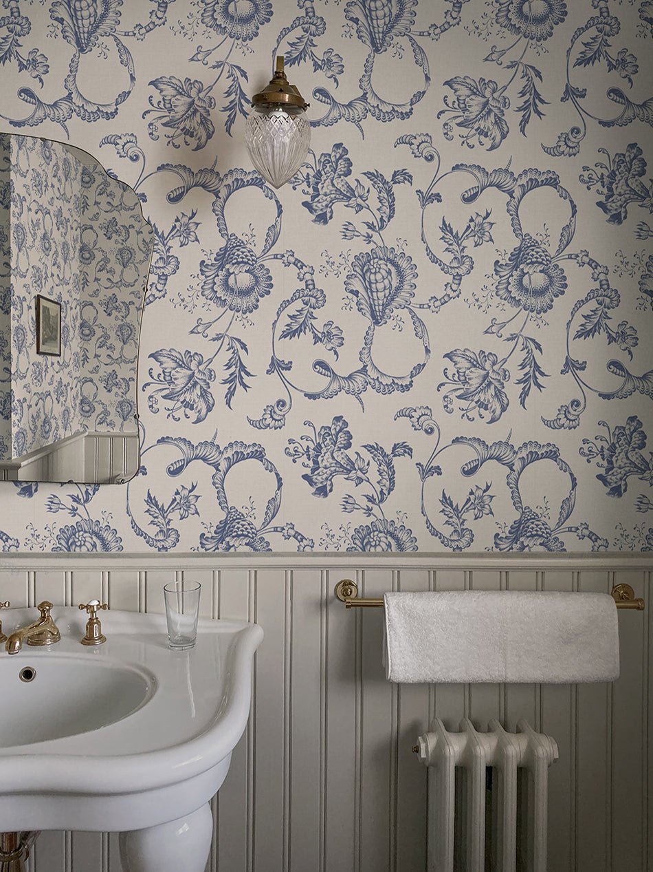 Ophelia's Tide Wallpaper - Marine - Divine Savages - DVS188-OPHLIA-MARIN-WR - Premier Wallcovering