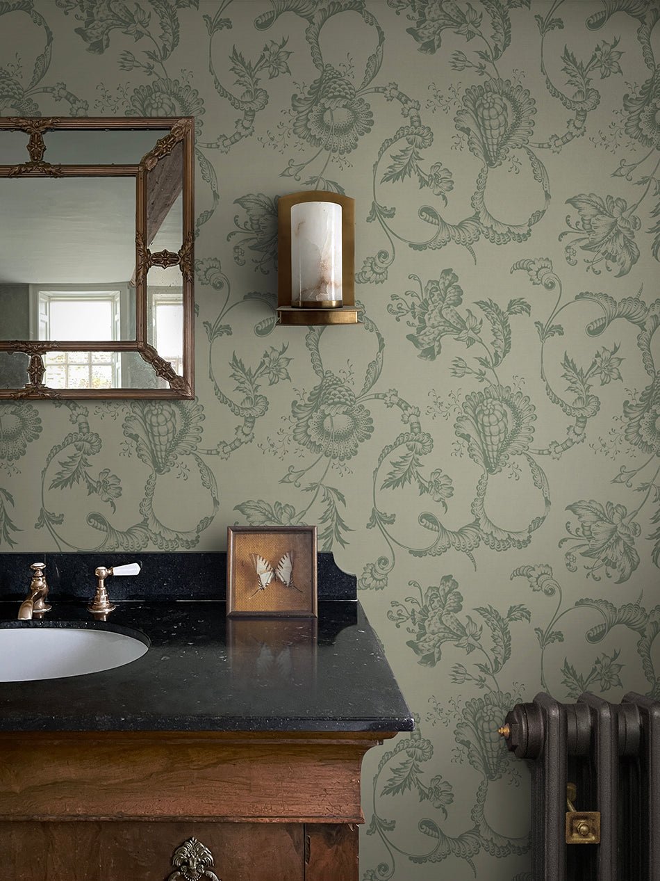 Ophelia's Tide Wallpaper - Samphire - Divine Savages - DVS186-OPHLIA-SAMPH-WR - Premier Wallcovering