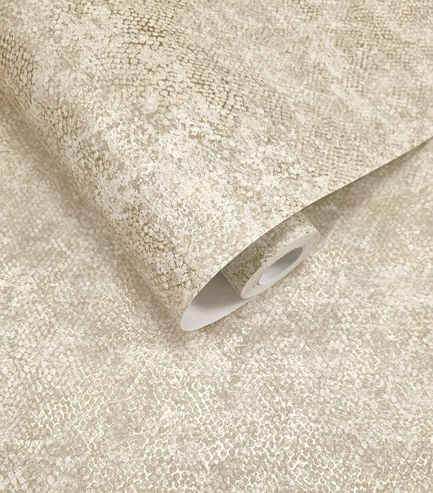 Ophidian Wallpaper - Cream - Holden Décor - 66123 - Premier Wallcovering