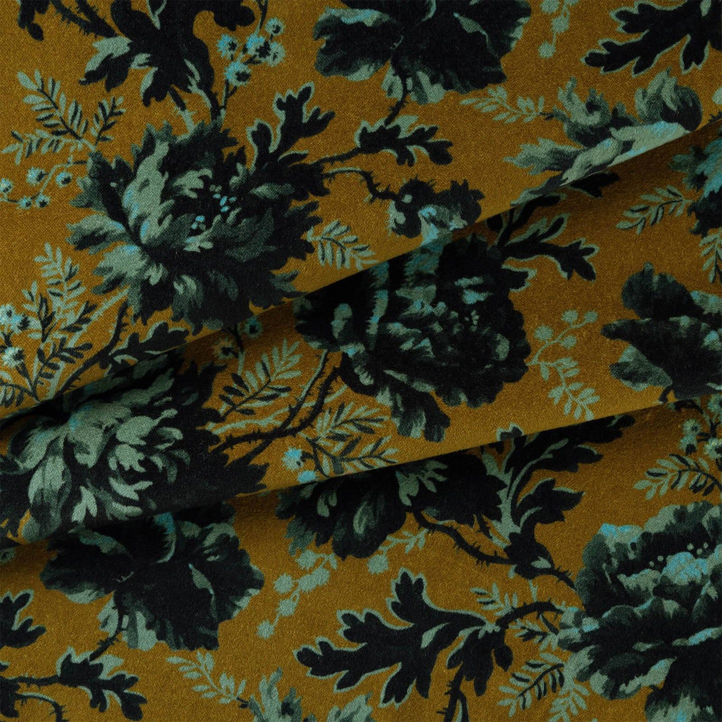 Opia Organic Velvet Fabric - Bronze - House of Hackney - 1-FA-OPI-OV-BRZ-XXX-XXX - Premier Wallcovering