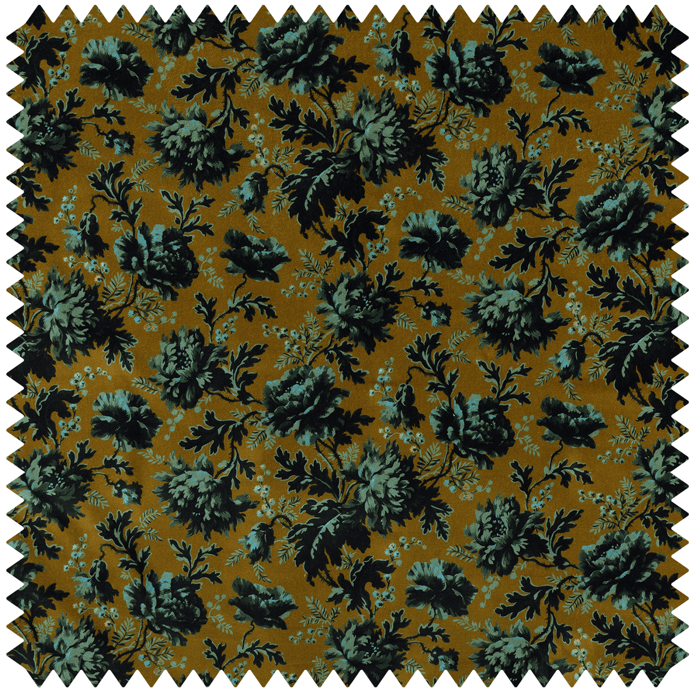 Opia Organic Velvet Fabric - Bronze - House of Hackney - 1-FA-OPI-OV-BRZ-XXX-XXX - Premier Wallcovering