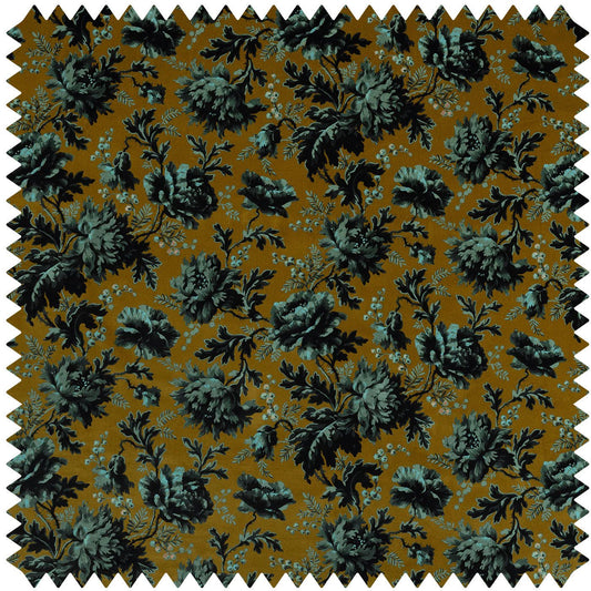 Opia Velvet Fabric -  Bronze - House of Hackney - 1-FA-OPI-VE-BRZ-XXX-XXX - Premier Wallcovering