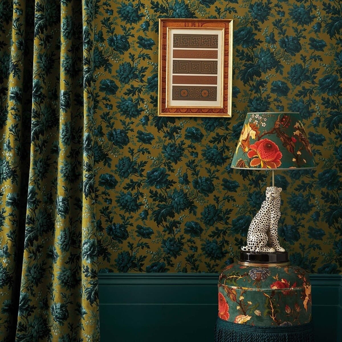 Opia Velvet Fabric -  Bronze - House of Hackney - 1-FA-OPI-VE-BRZ-XXX-XXX - Premier Wallcovering