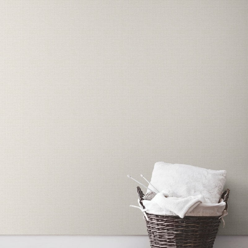 Opulent Plain Texture Metallic Wallpaper - Cream - Muriva - 190112 - Premier Wallcovering