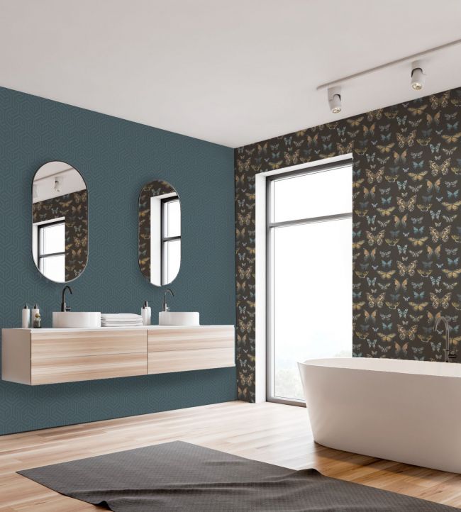 Opus Wallpaper - Blue - Arley House - OPUS44 - Premier Wallcovering
