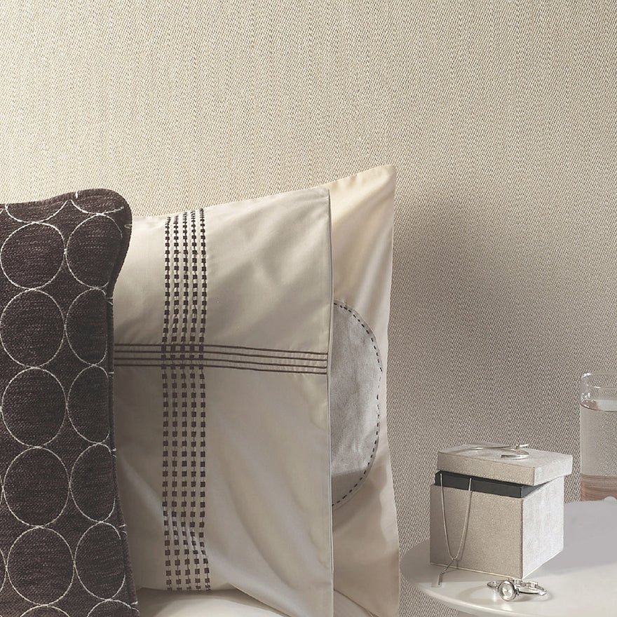 Opus Weave Wallpaper - Champagne - Holden Décor - 33036 - Premier Wallcovering