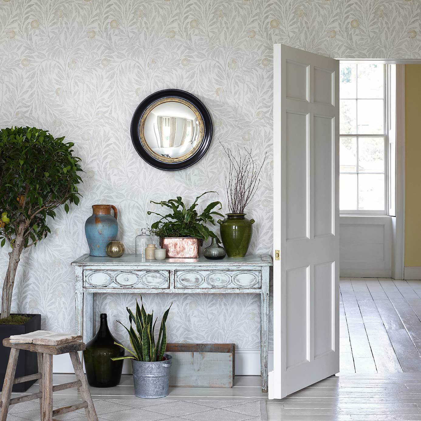 Orange Tree Wallpaper - Dove - Sanderson - DDAM216403 - Premier Wallcovering