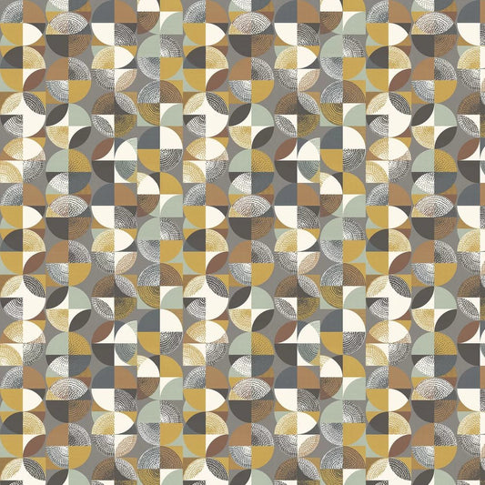 Orb Wallpaper - Caramel - Ohpopsi - GRA50128W - Premier Wallcovering