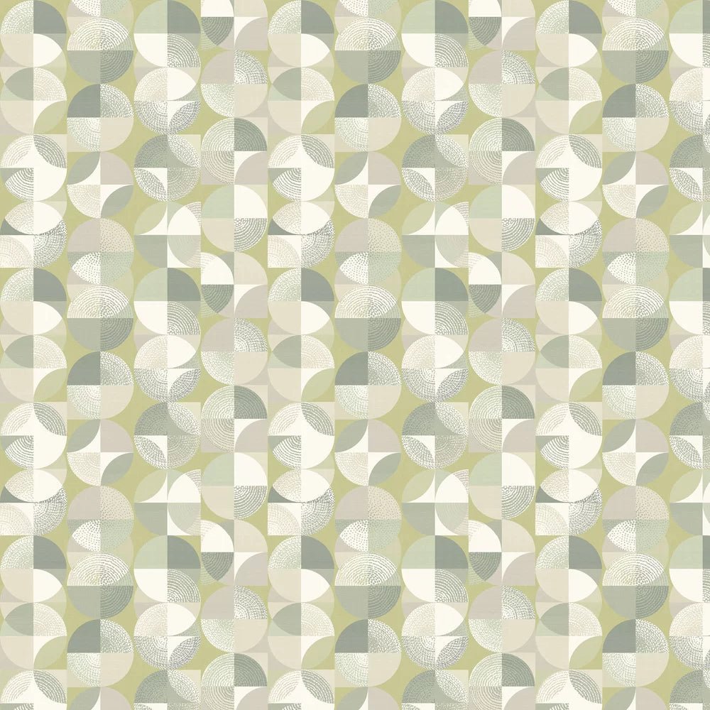 Orb Wallpaper - Thyme - Ohpopsi - LBK50145W - Premier Wallcovering