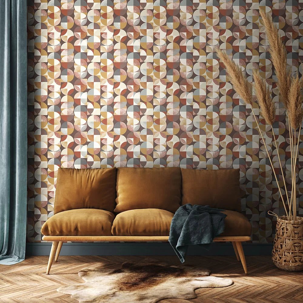 Orb Wallpaper - Fox - Ohpopsi - LBK50130W - Premier Wallcovering