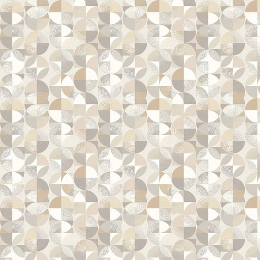 Orb Wallpaper - Fossil - Ohpopsi - LBK50115W - Premier Wallcovering