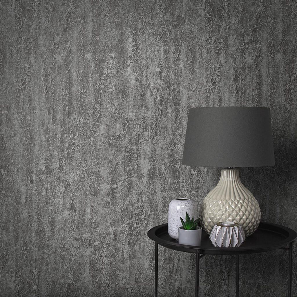 Orbit Wallpaper - Deep Silver - Graham & Brown - 105857 - Premier Wallcovering