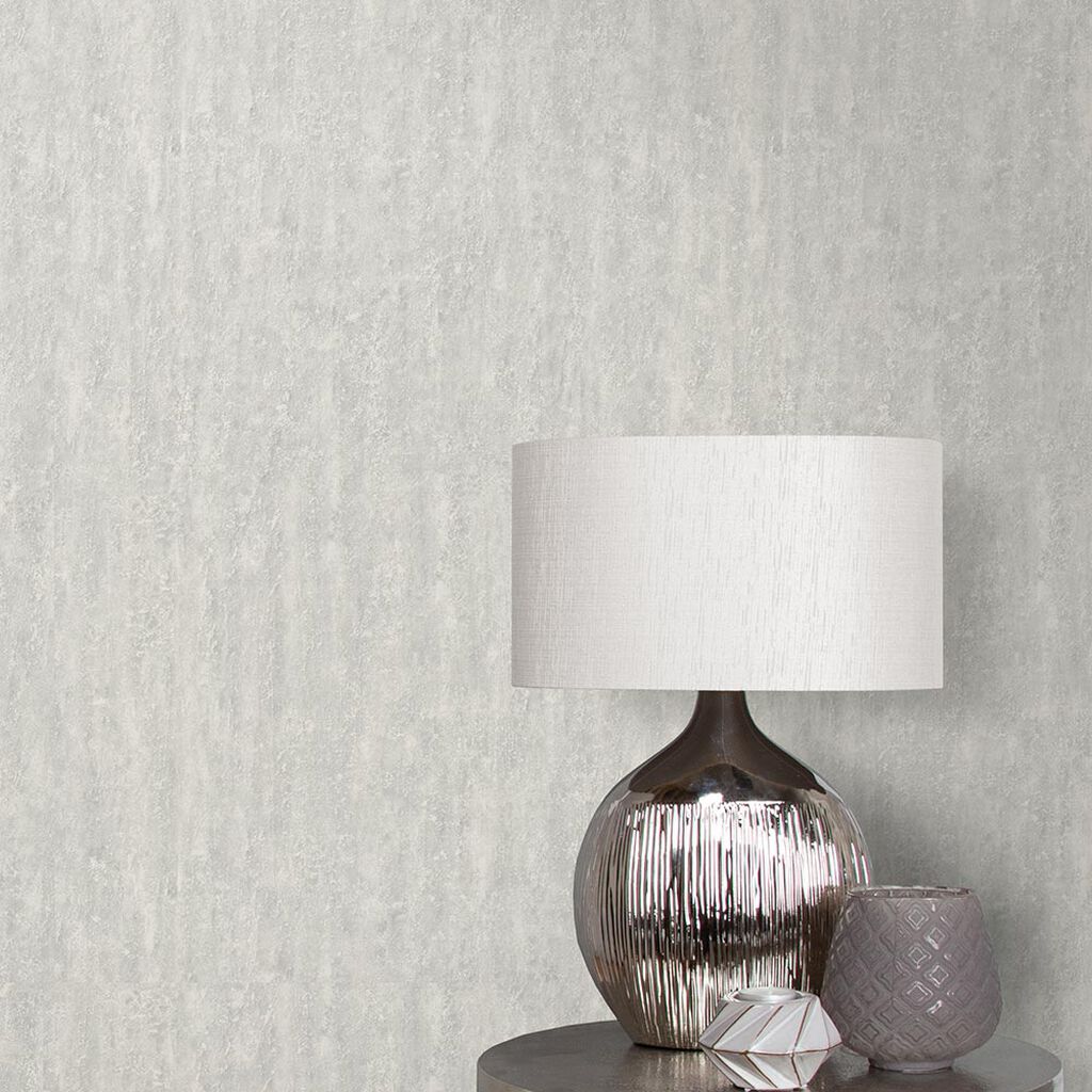 Orbit Wallpaper - White Grey - Graham & Brown - 105856 - Premier Wallcovering