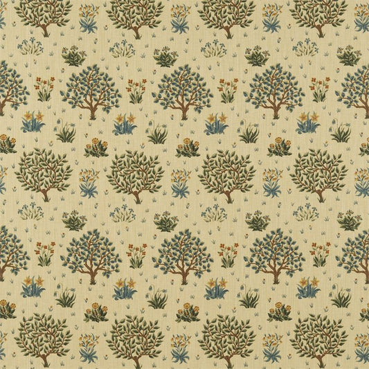 Orchard Fabric - Forest/Indigo - Morris & Co - 220306 - Premier Wallcovering