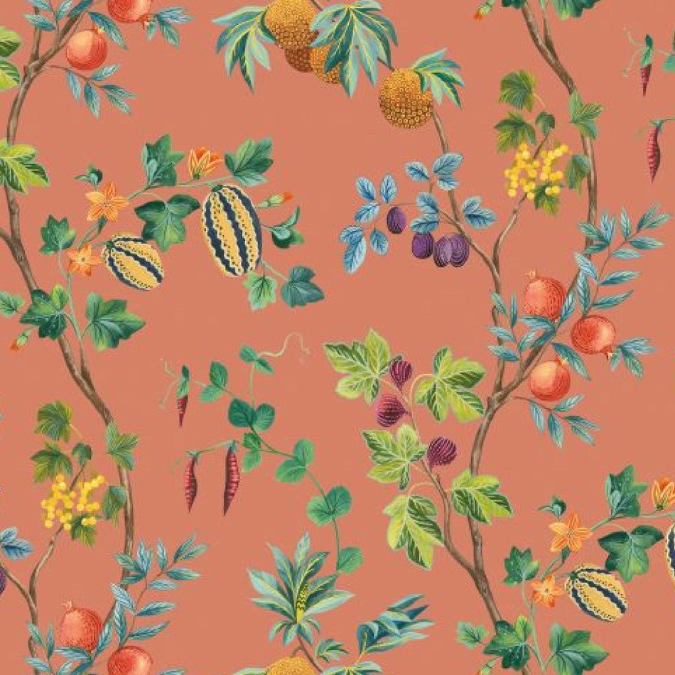 Orchard Wallpaper - Terracotta - Osborne & Little - W7686-05 - Premier Wallcovering