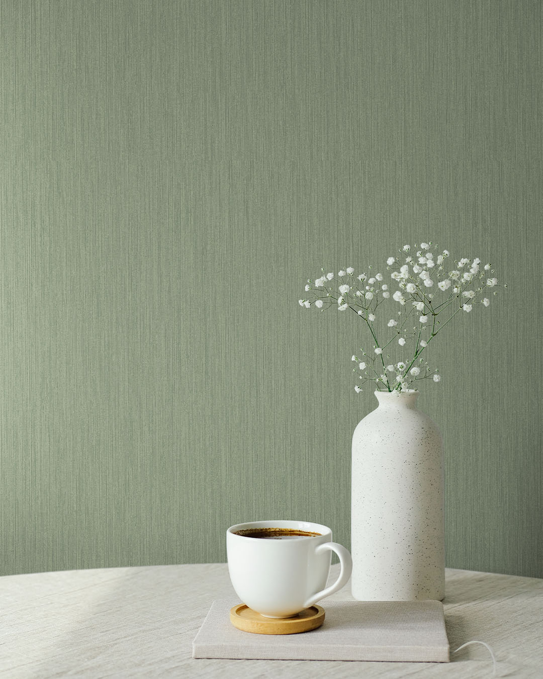 Oregano Wallpaper - Green - Midbec - 17220 - Premier Wallcovering