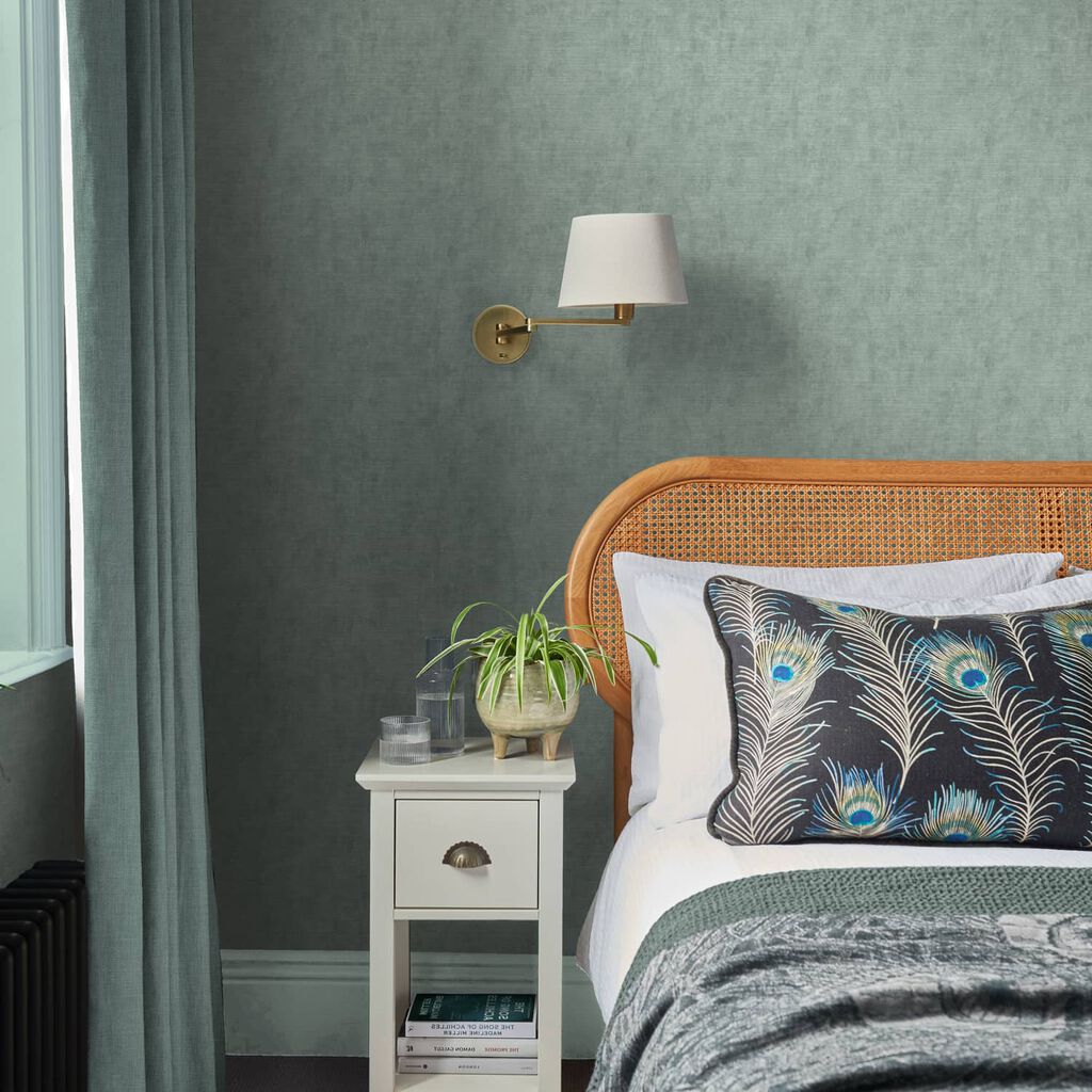 Organdy Silk Wallpaper - Duck Egg - Graham & Brown - 120613 - Premier Wallcovering