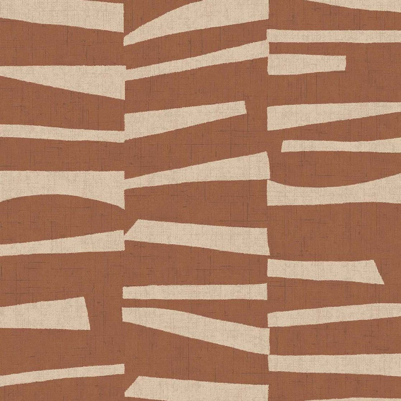 Organic Stack Twist Wallpaper - Terracotta - Eijffinger - 318026 - Premier Wallcovering