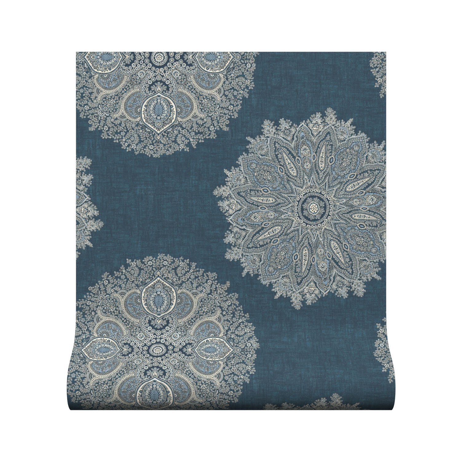 Orissa Wallpaper - Indigo - Warner House - Premier Wallcovering