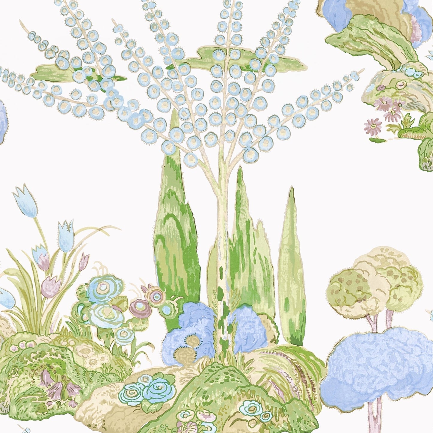 Orleans Wallpaper - Lavender - Thibaut - T45027 - Premier Wallcovering