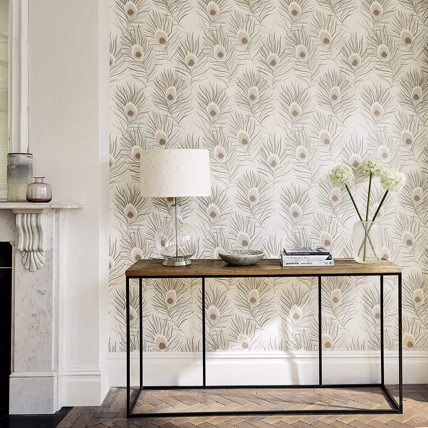 Orlena Wallpaper - Pearl - Harlequin - HPUT111879 - Premier Wallcovering