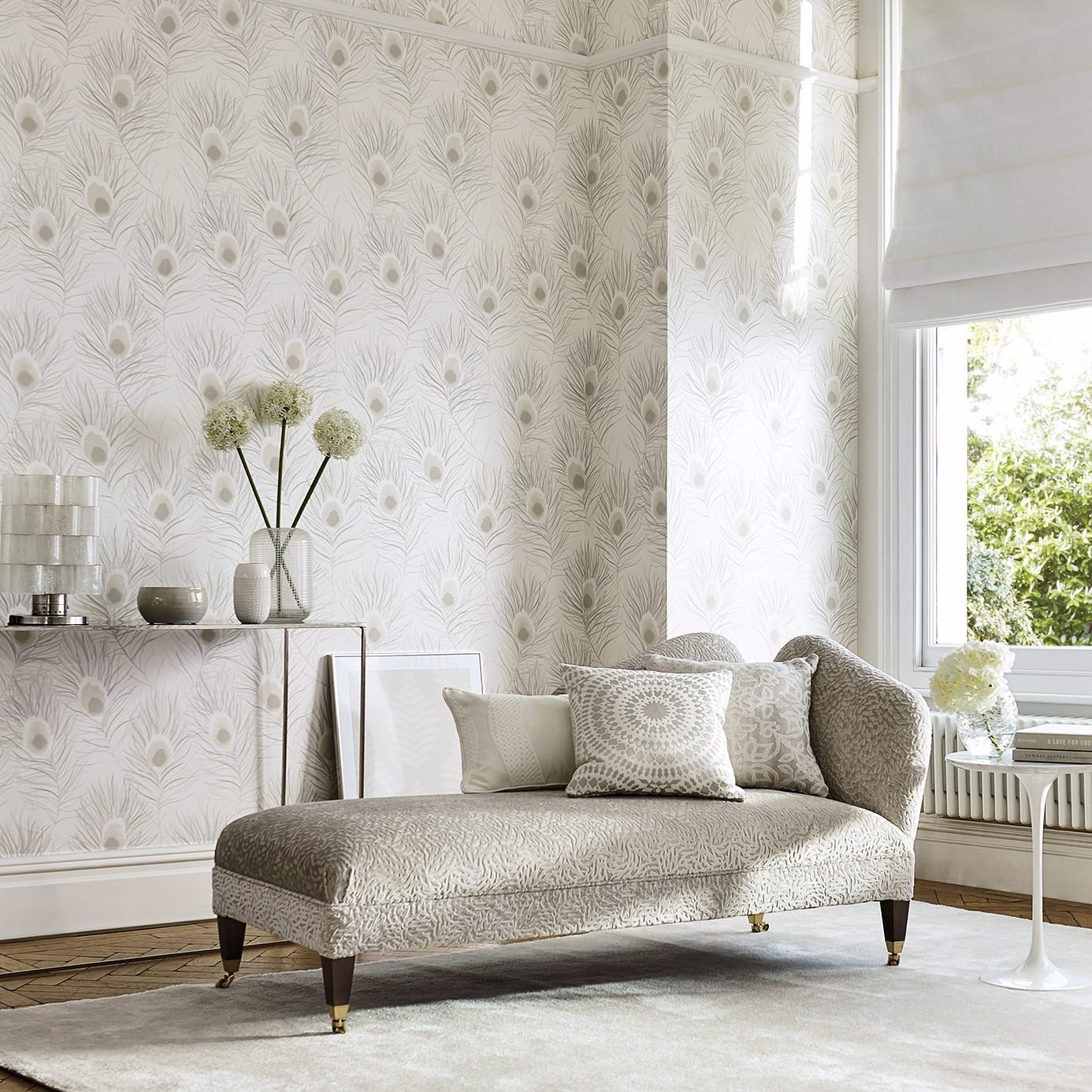 Orlena Wallpaper - Pearl - Harlequin - HPUT111879 - Premier Wallcovering