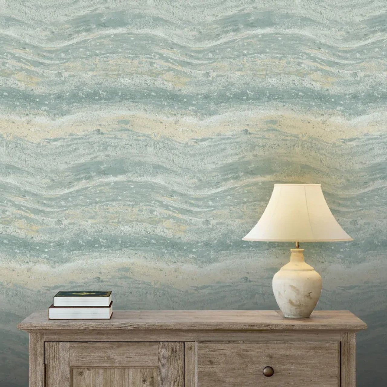 Orvieto Onyx Avant - Garde Wallpaper - Green - Rasch - 544466 - Premier Wallcovering