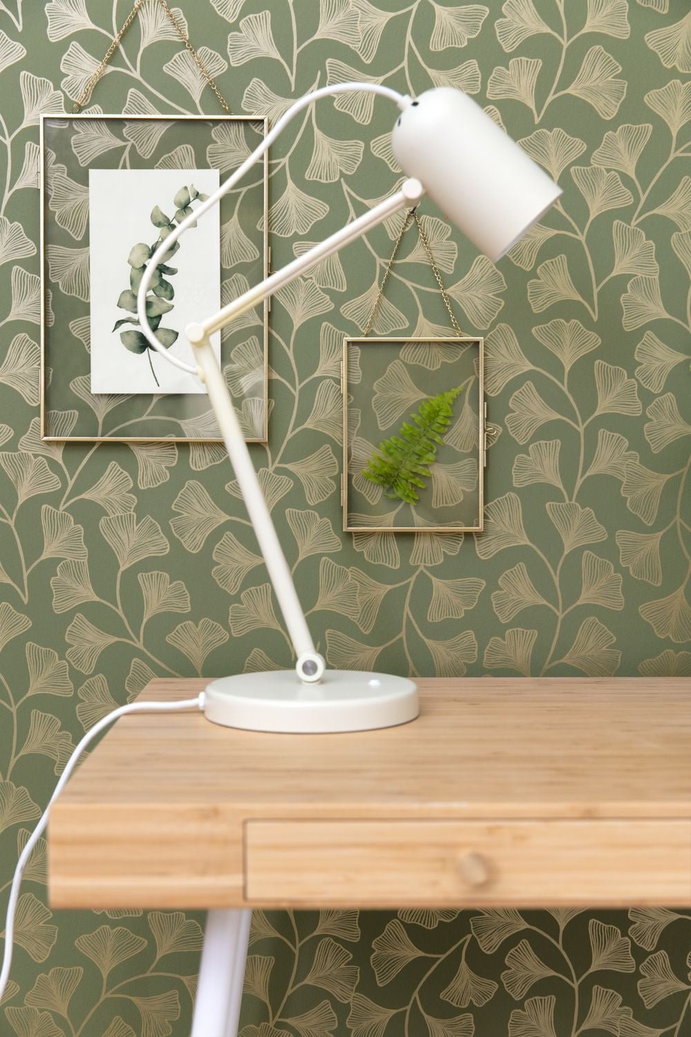 Osaka Wallpaper - Vert Kaki - Caselio - 103917221 - Premier Wallcovering