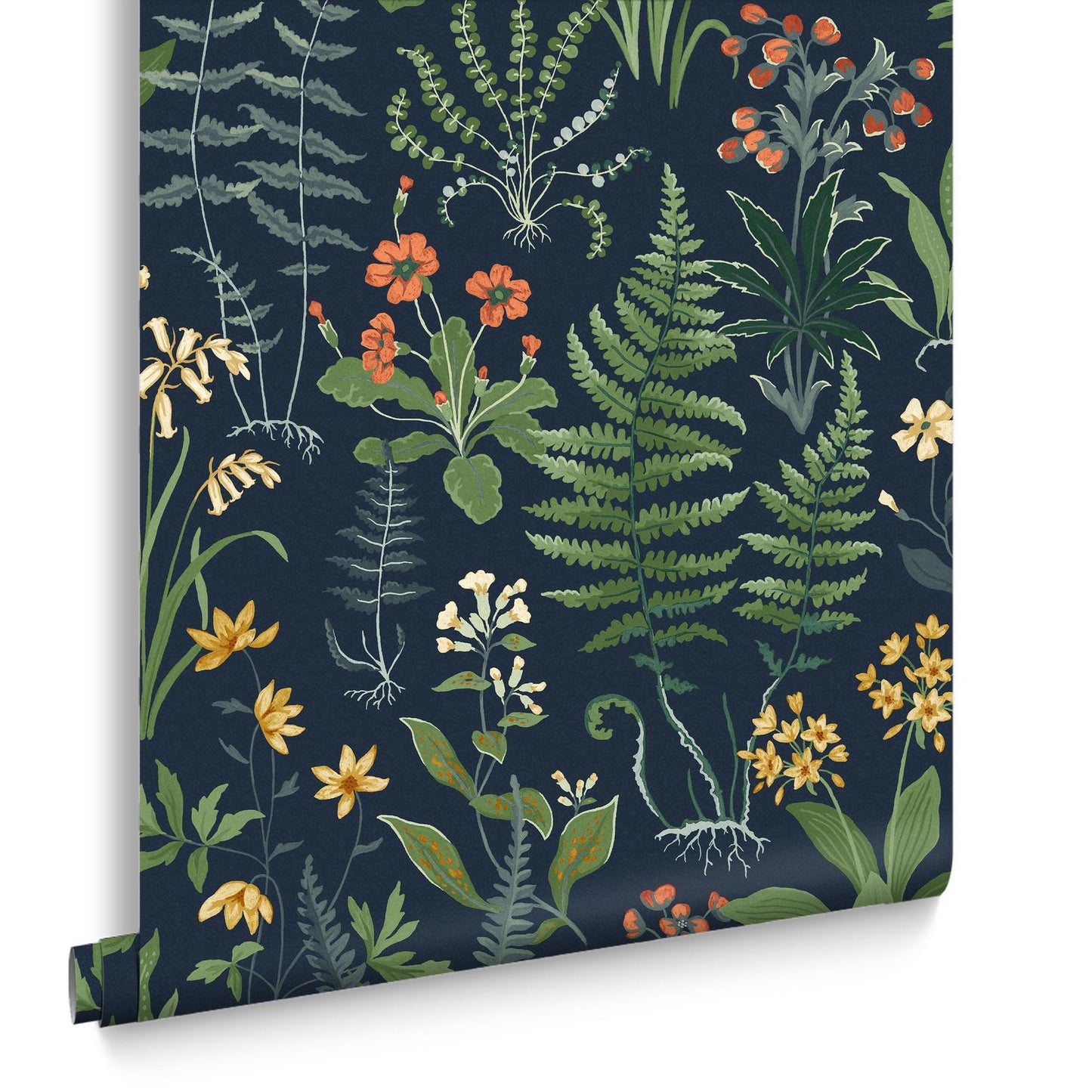 Oshibana Wallpaper - Blue - Graham & Brown - 130315 - Premier Wallcovering