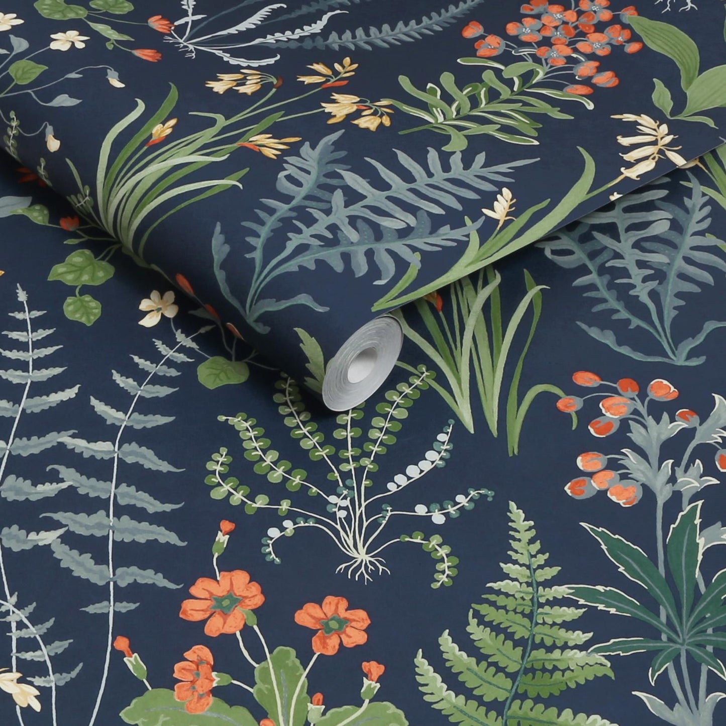 Oshibana Wallpaper - Blue - Graham & Brown - 130315 - Premier Wallcovering